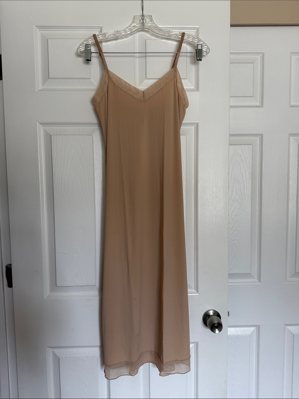 Montelle Intimates Sand Maxi Slip Dress XS